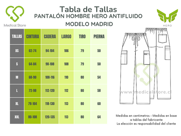 PANTALON RECTO ANTIFLUIDO HOMBRE BURDEO MODELO MADRID