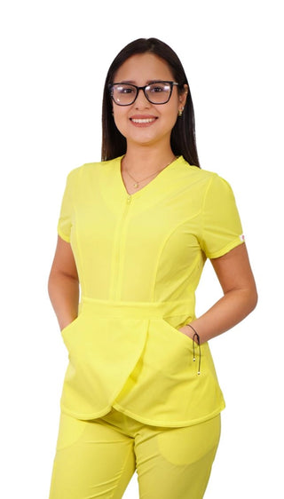 Polera Mujer Ripholia Antifluido Amapola Amarillo