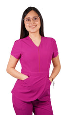 Polera Mujer Ripholia Antifluido Amapola Fucsia
