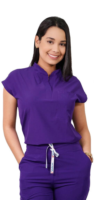 Polera Mujer Ripholia Antifluido Amapola Morado