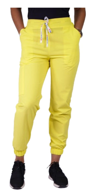 Pantalón Jogger Clínico Antifluido Unisex Amarillo