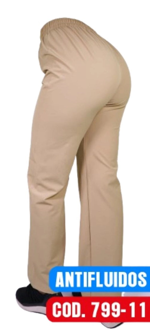 Pantalón Recto Antifluido Unisex Ripholia Beige