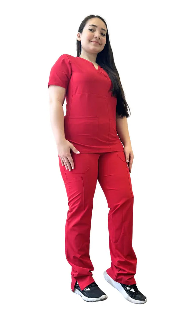 Conjunto Antifluidos Rojo (Pantalon Medical Recto)