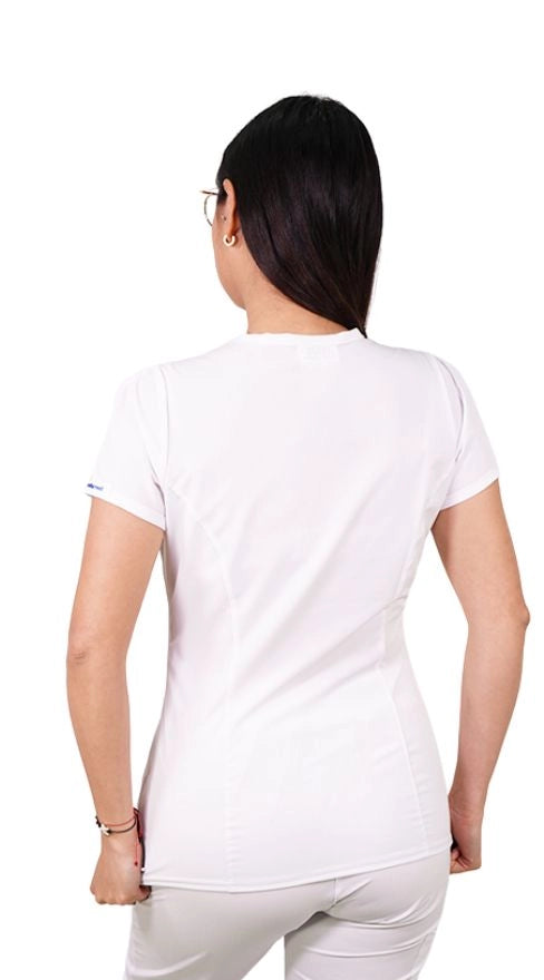 Polera Mujer Ripholia Antifluido Tulipan Blanco