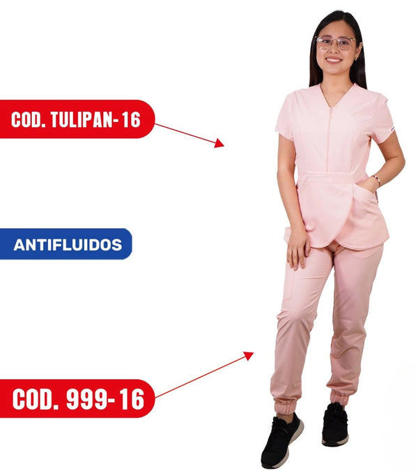 Conjunto Antifluidos Tulipan Palo Rosa