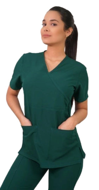 Polera Mujer Ripholia Antifluido  Verde Botella 2451