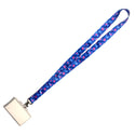 LANYARD AZUL REY CON FLORES HAWAIANAS LP0304