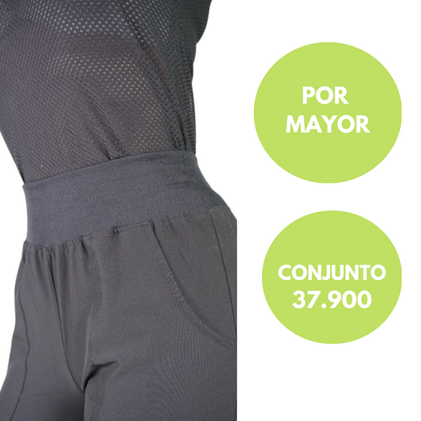 PANTALÓN ANTIFLUIDO RIPHOLIA MODELO MEDICAL NEGRO