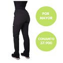 PANTALÓN ANTIFLUIDO RIPHOLIA MODELO MEDICAL NEGRO