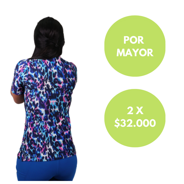 POLERA LYCRA RIPHOLIA AZUL REY 2259