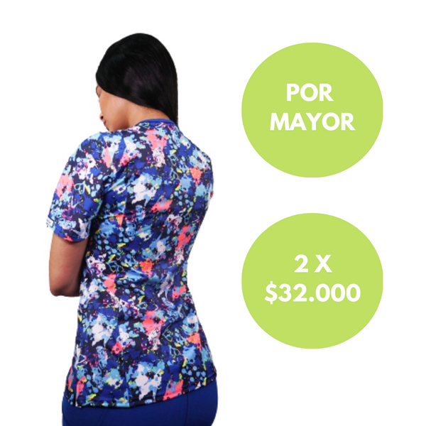 POLERA LYCRA RIPHOLIA AZUL REY 2293