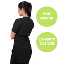 POLERA MUJER RIPHOLIA ANTIFLUIDOS NEGRO 2315